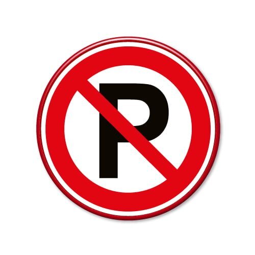 bord-niet-parkeren-rond